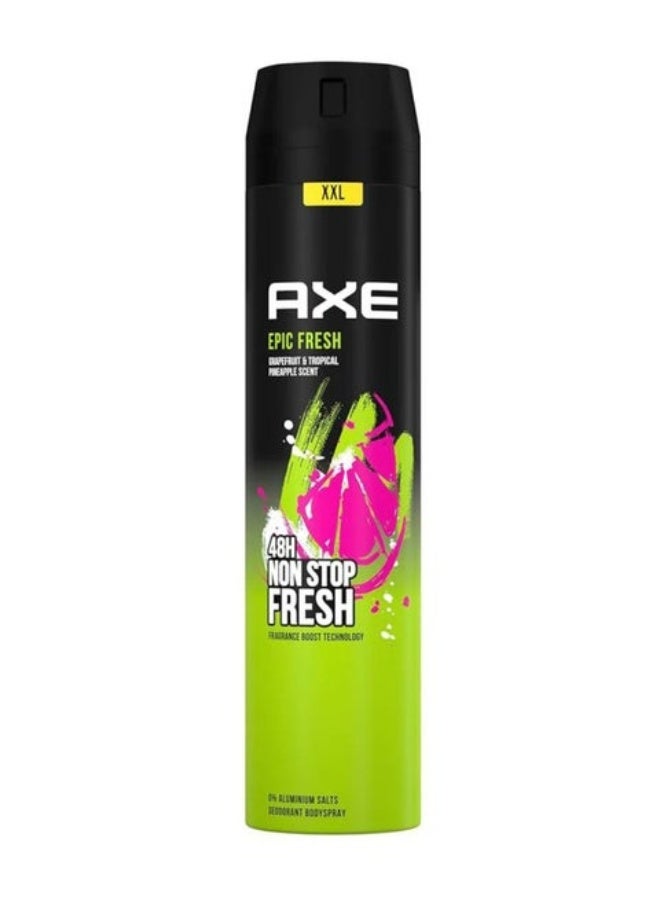 بخاخ مزيل عرق أكس إيبك فرش (AXE Epic Fresh) - 250 مل - عطر الجريب فروت والأناناس الاستوائي